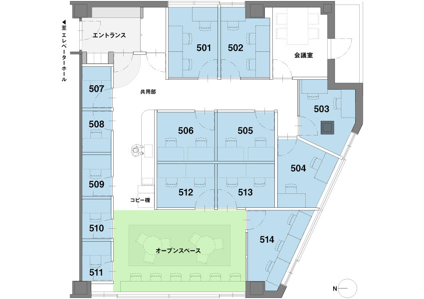 拠点のフロアマップ