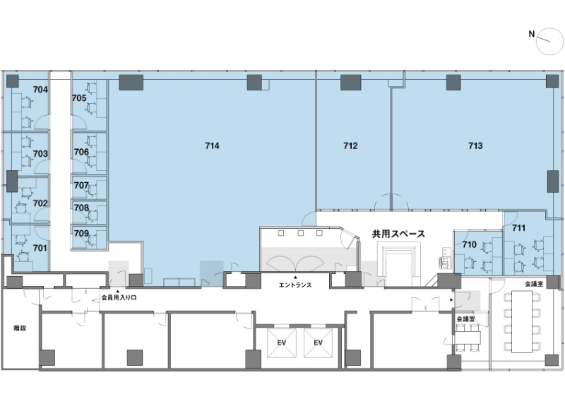 拠点のフロアマップ